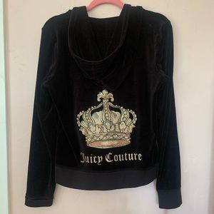 Juicy Couture velvet hoodie sweatshirt